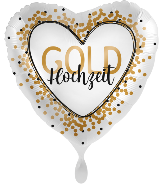 Folienballon - Goldhochzeit - ø 43cm
